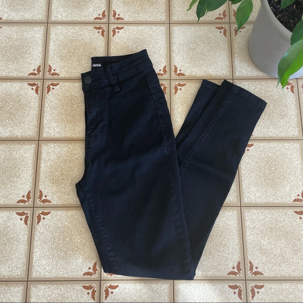 Fashion Nova High rise black skinny jeans